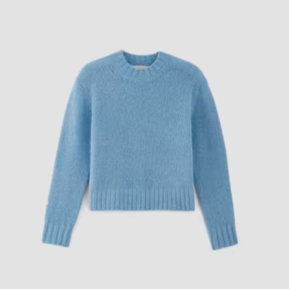 The Alpaca Cropped Crewneck Sweater